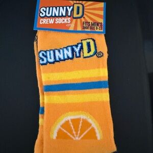 Orange Crew Socks for Men